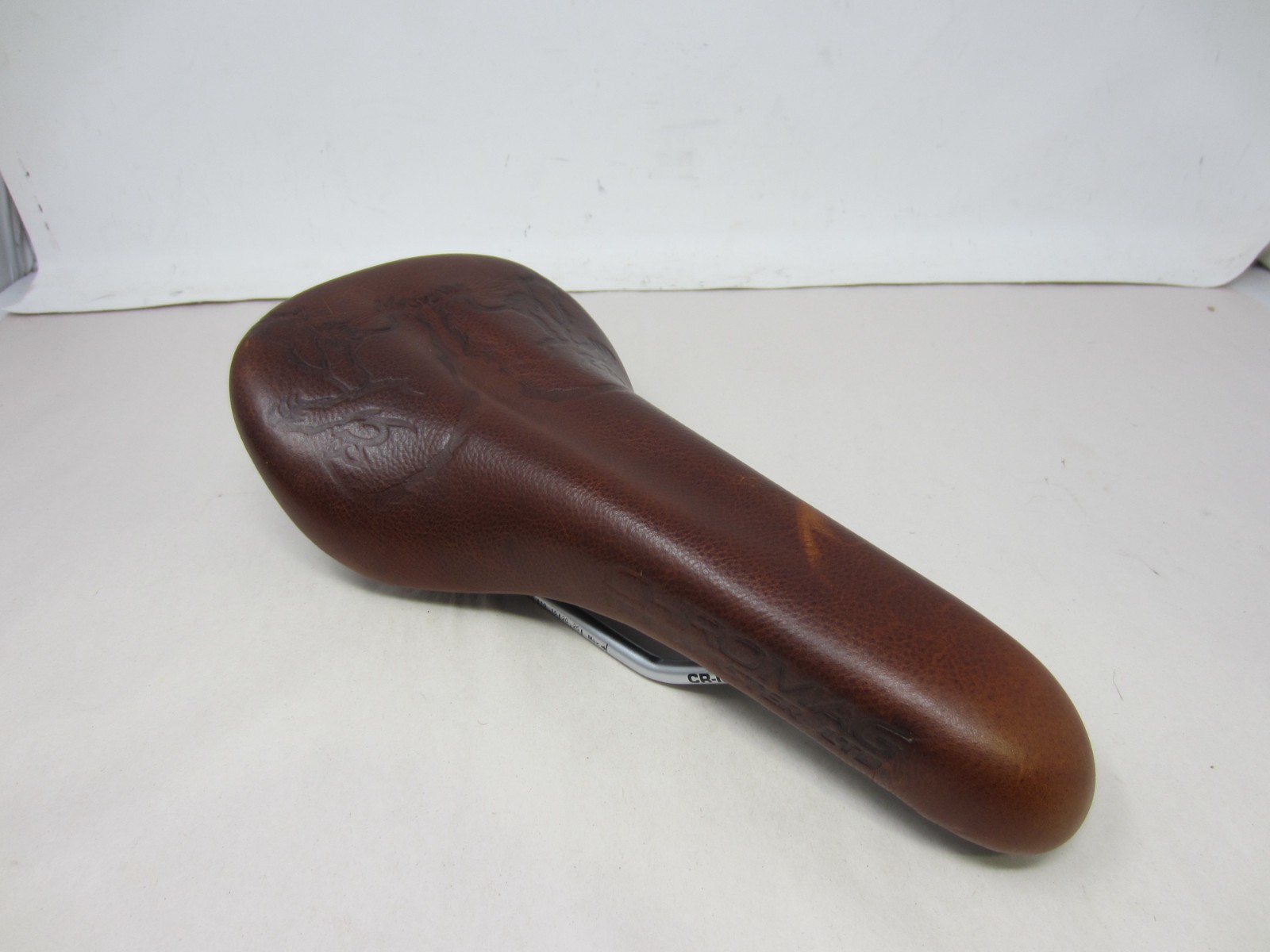 Chromag 140mm Wide Trailmaster LTD Brown Leather Saddle W/ CrMo Rails 360g