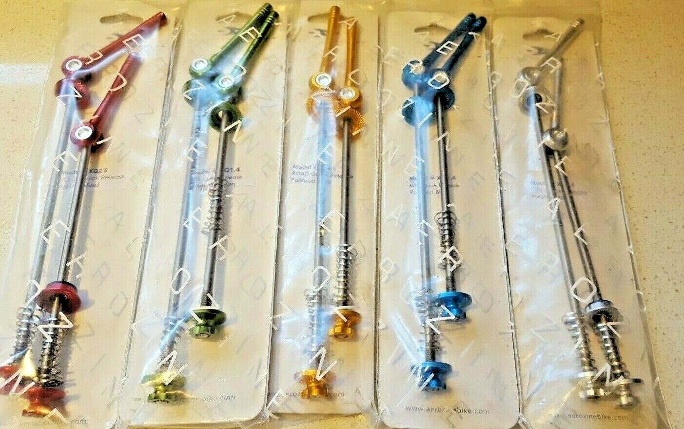 SKEWERS, Titanium & Alloy, «AEROZINE» 45 g, a pair, Quality, Strong & Gold Anod.