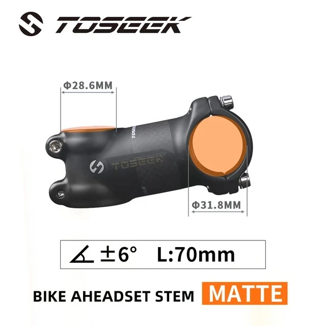 Bicycle Stem 28.6 – 31.8mm Bike Handlebar Stem 6 Degree or 17 Degree 60-120mm