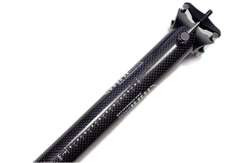 27.2x300mm OMNI Racer WORLDS LIGHTEST ULTRA-Lite Carbon Straight Seatpost Gloss