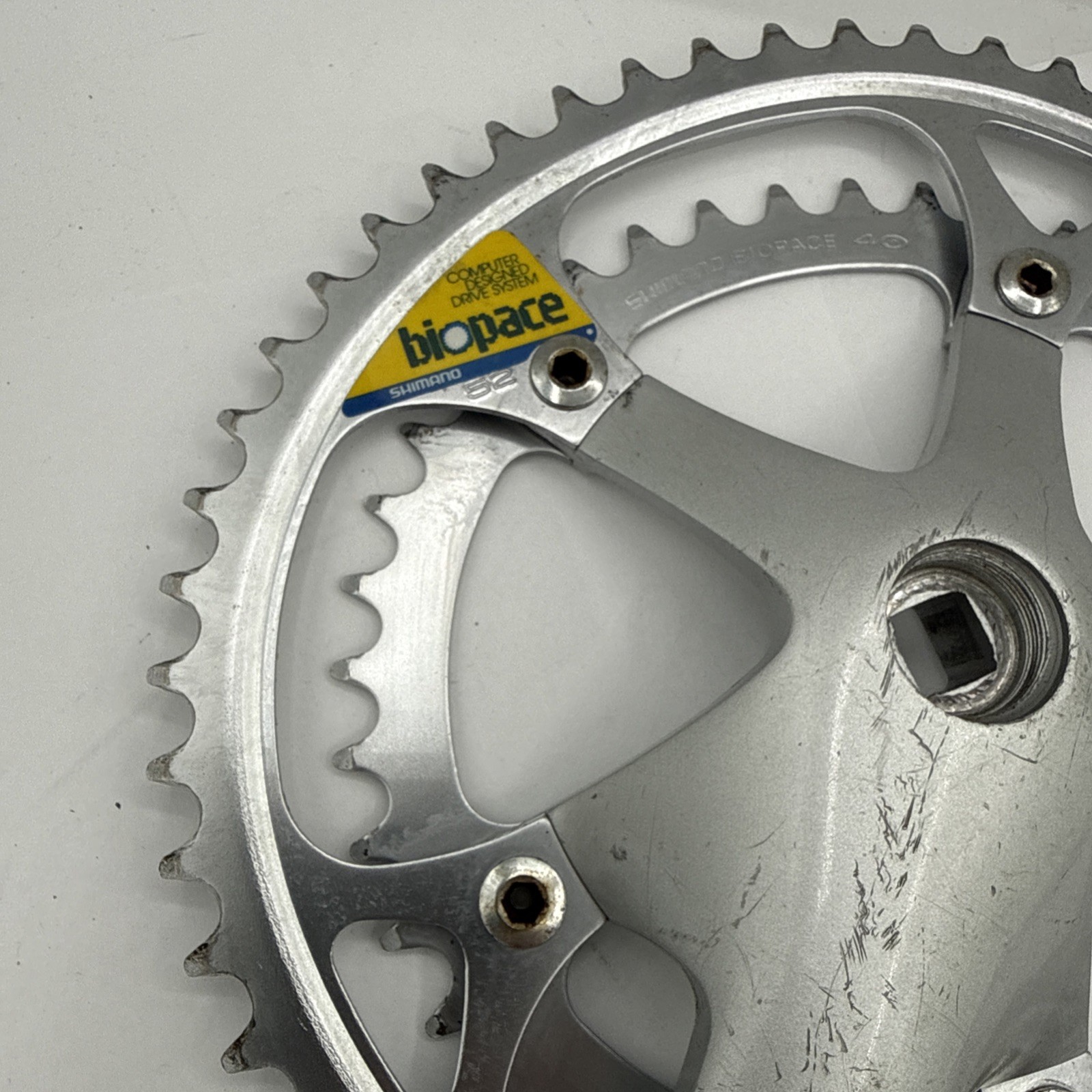 Shimano EXAGE Motion Crankset 170mm BIOPACE Double 52/ 40 Square Taper Fc-a250