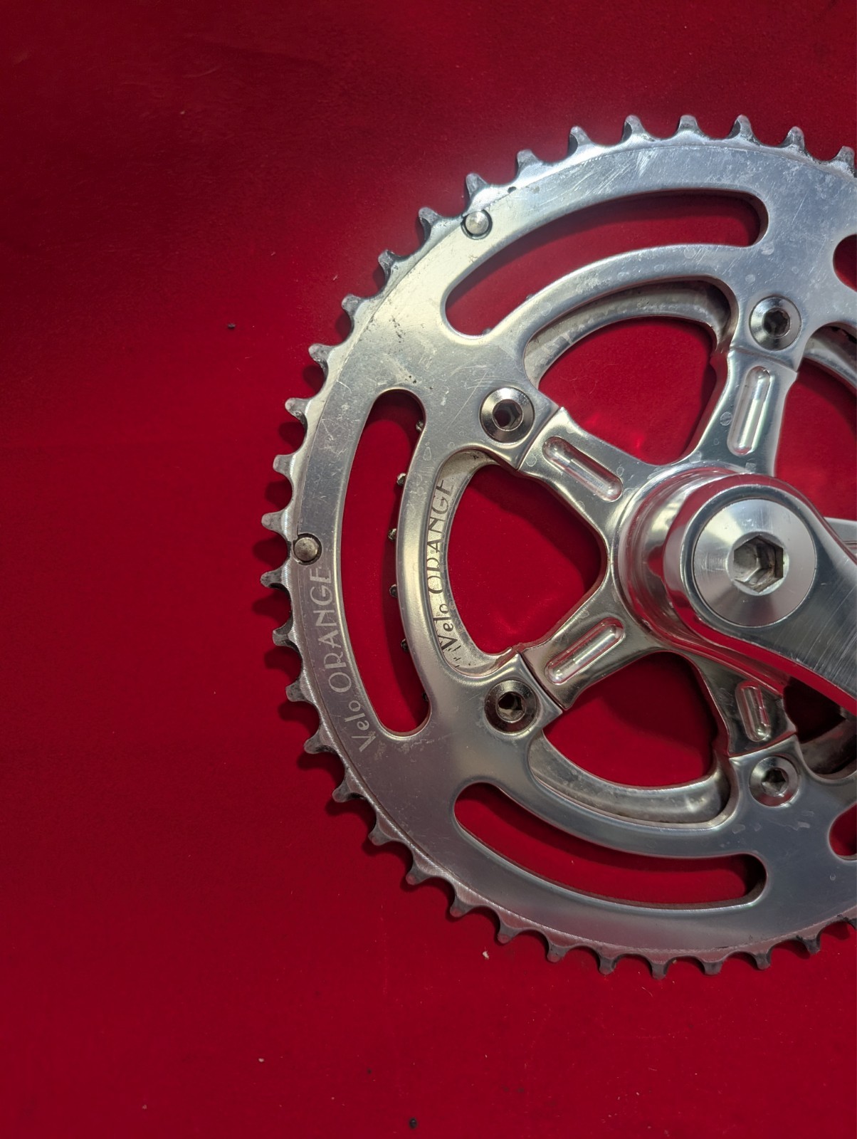 Velo Orange Grand Cru Crankset – 170mm, 8/9/10 Speed, 48/34t, Square