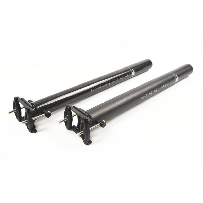33.9/34.9mm Carbon Fiber Bicycle Seatpost Folding Bike Saddle Tube Seat Post