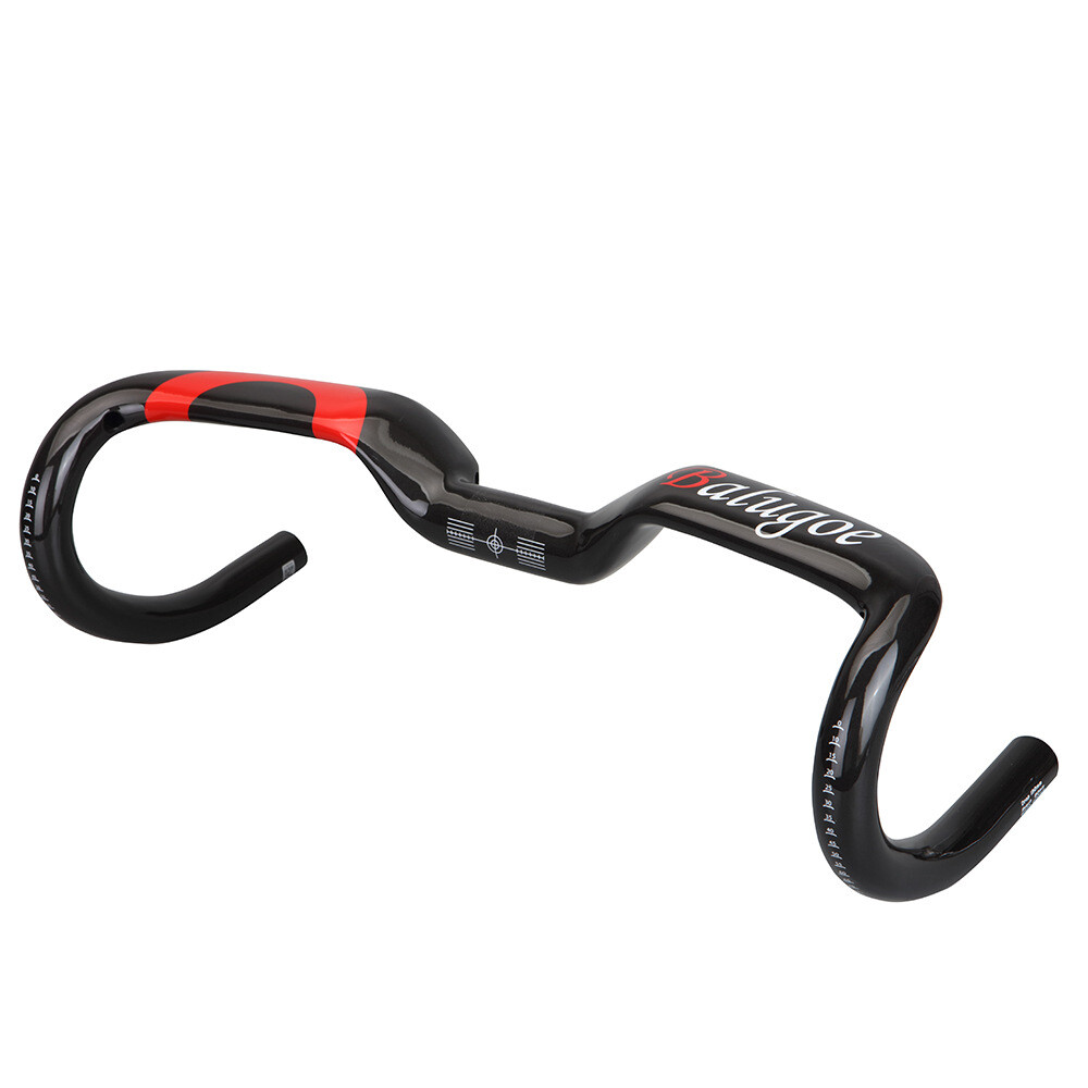 Carbon Fiber Handlebar Rise Bar Road Bike Aero Drop Bar 31.8*400/420/440mm Gloss