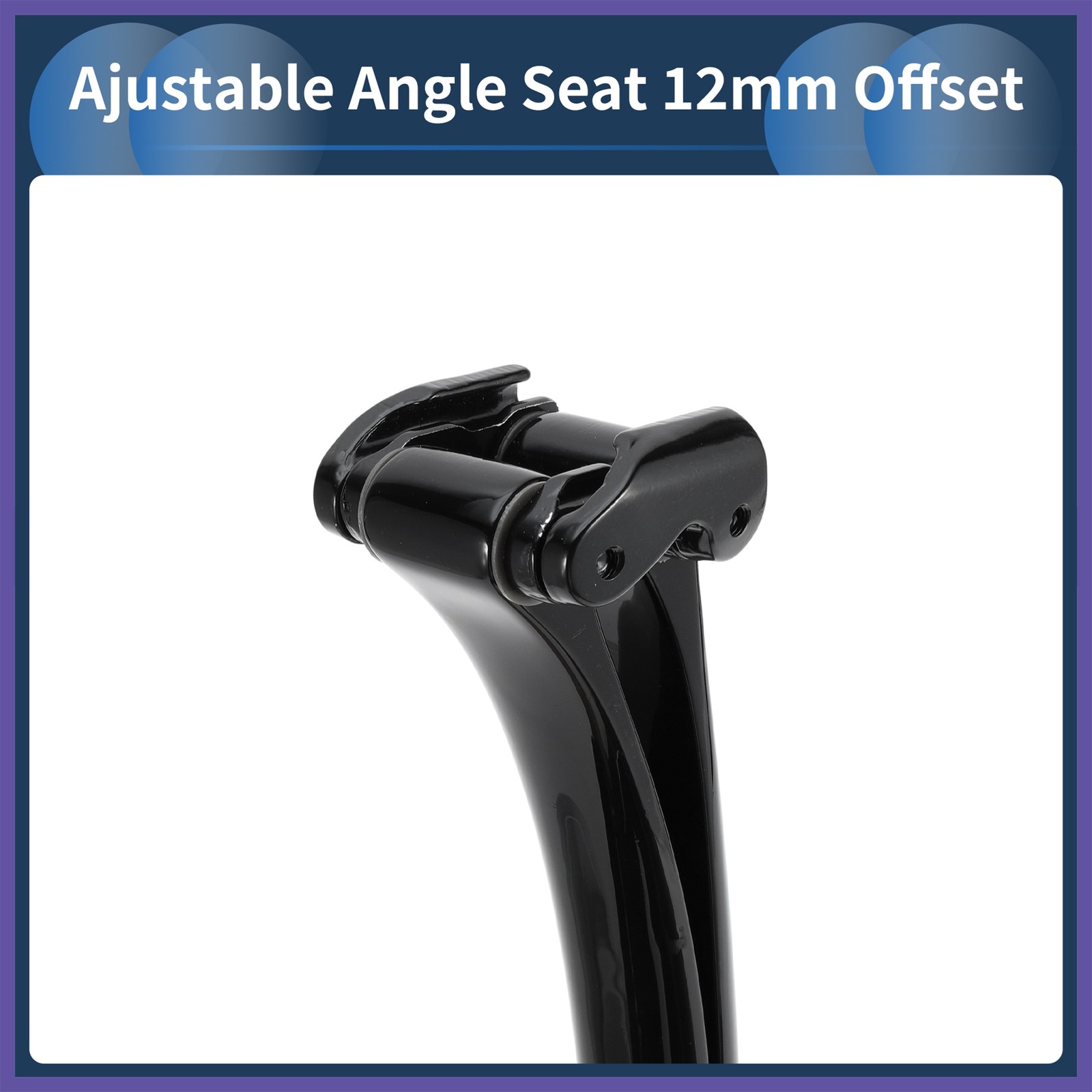 Bike Seat Posts 27.2x330mm Carbon Fiber Adjustable Angle Seat 12 mm