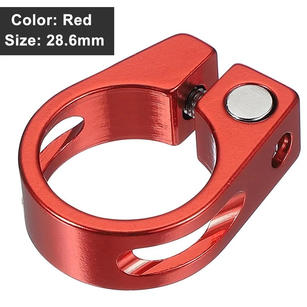Bike Seat Post Clamp Aluminum Alloy 28.6/31.8/34.9MM MTB Road Bicycle Clip
