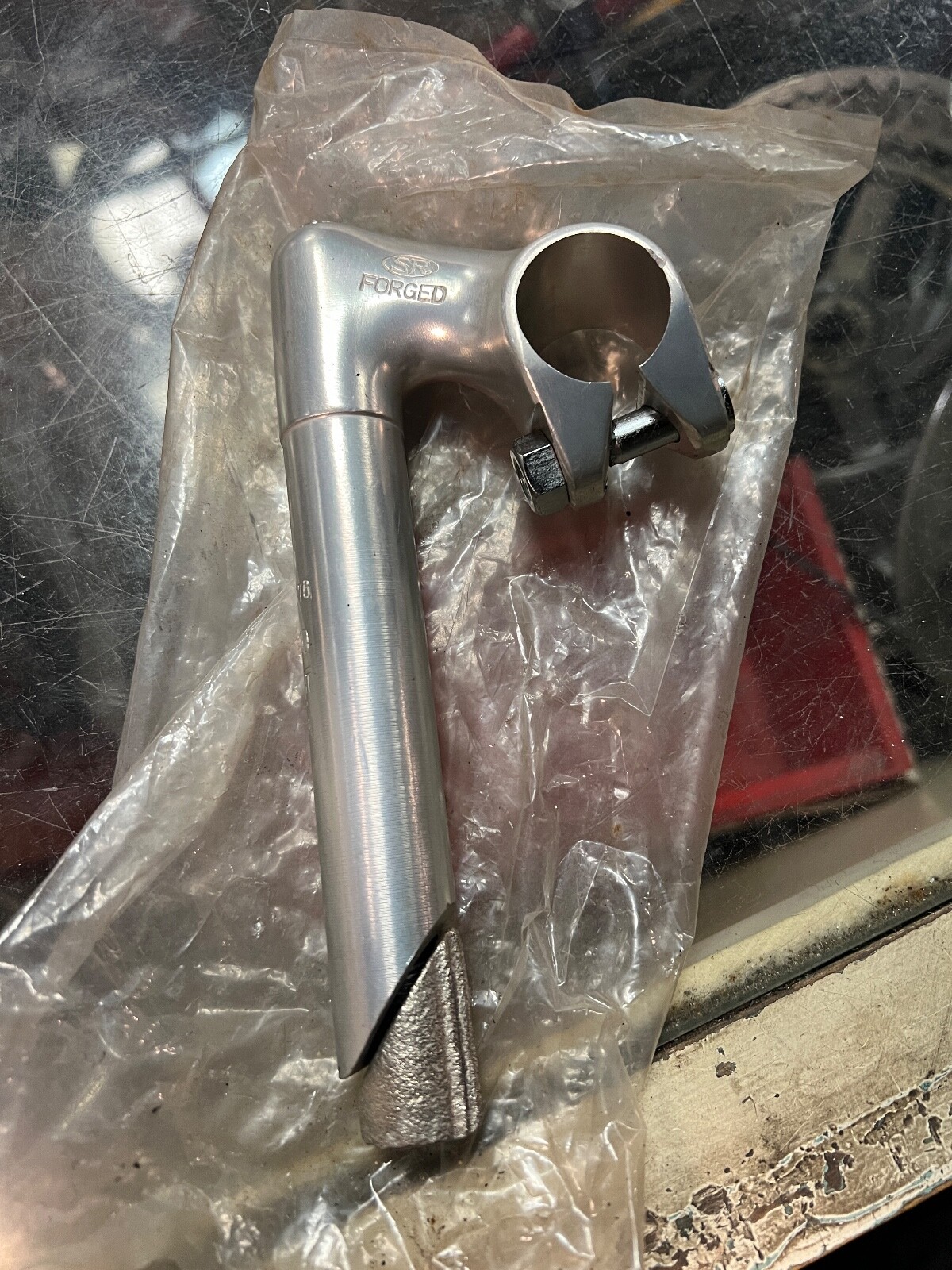 Vintage NOS SR Sakae Forged Quill Stem AX-50 22.2mm 26mm Clamp