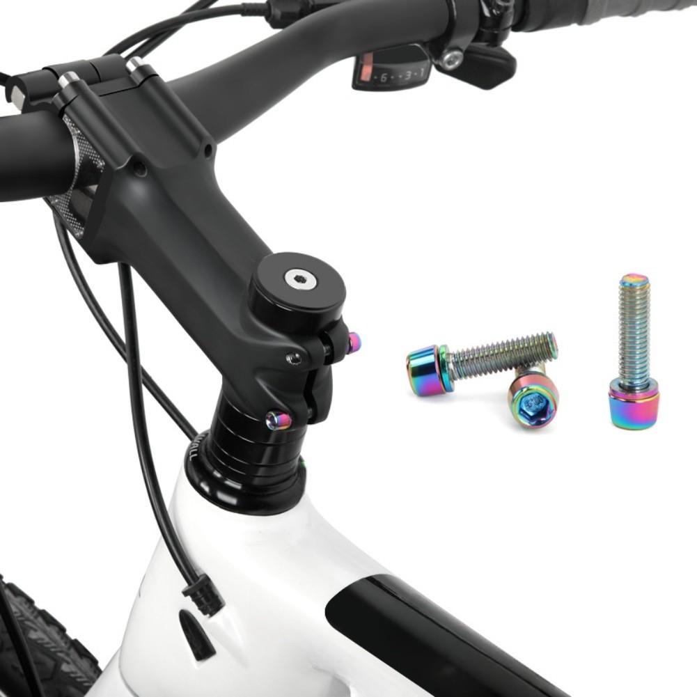 6pcs Stainless Steel Bicycle Handlebar Screws M5x18MM for Mountain Bikes