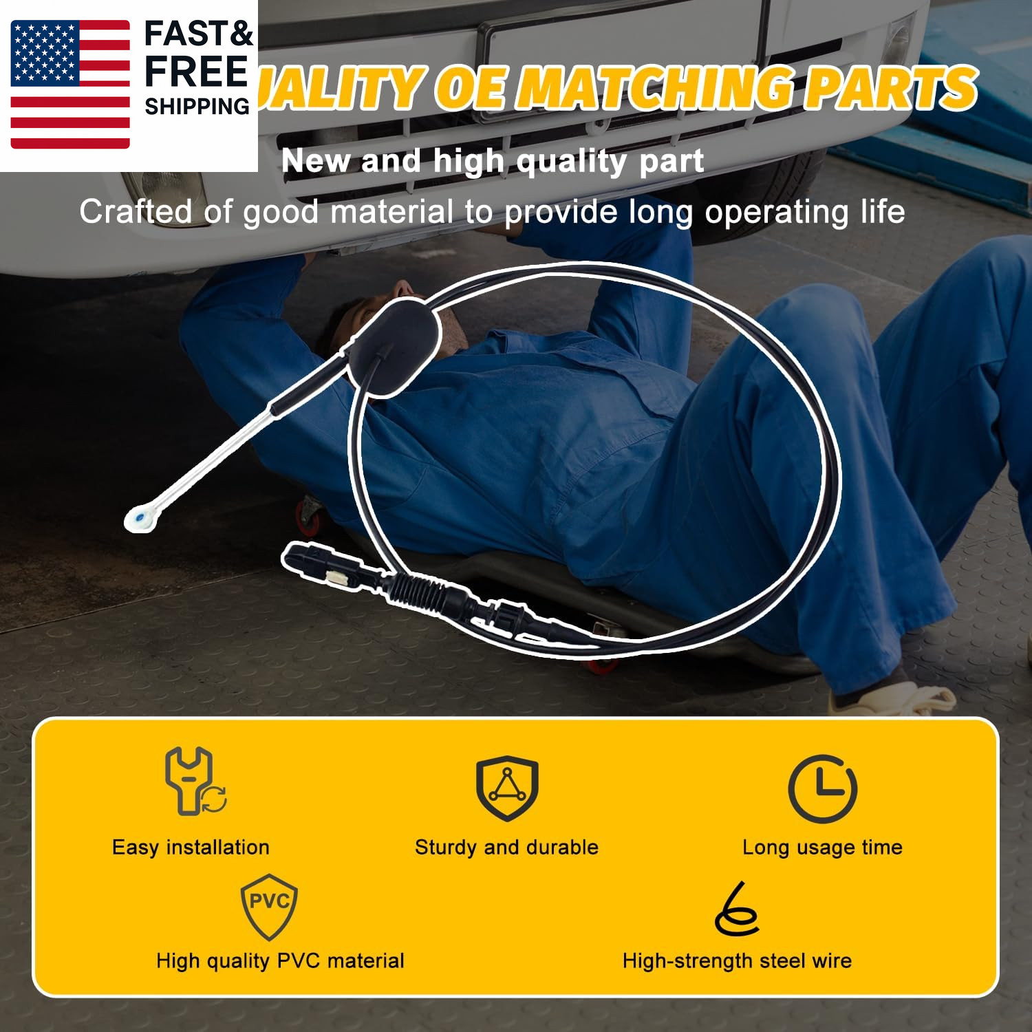 15037353 Automatic Transmission Gear Shift Cable Compatible with Tahoe C1500 C25