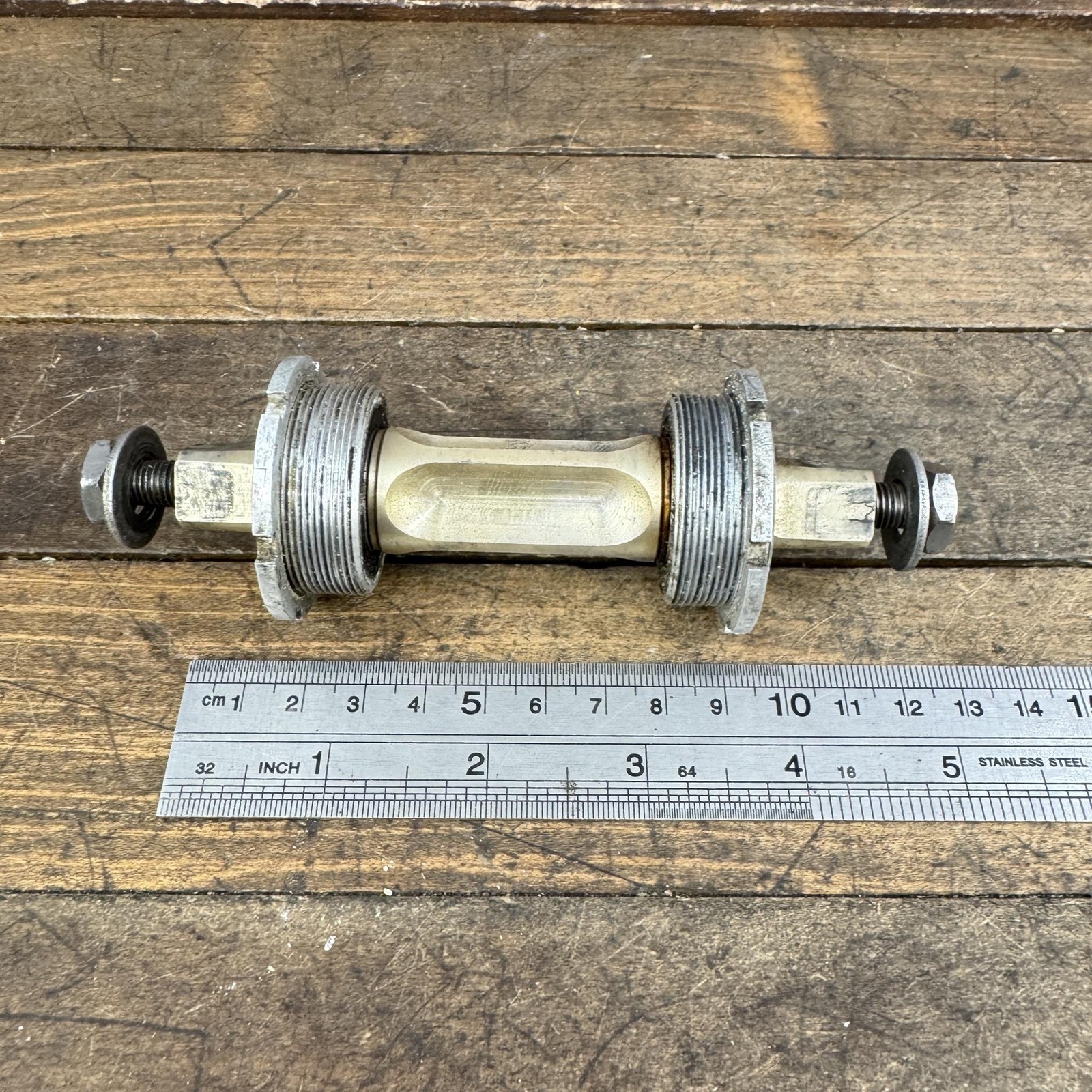 Vintage Sampson Topline Titanium Bottom Bracket 68mm 112.5 113mm Ti Spindle
