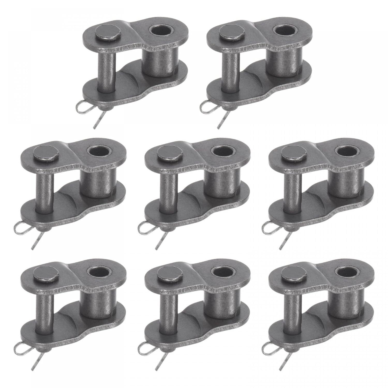8Pcs Chain Offset Half Link Roller 1/2″ Pitch Carbon Steel Split Links