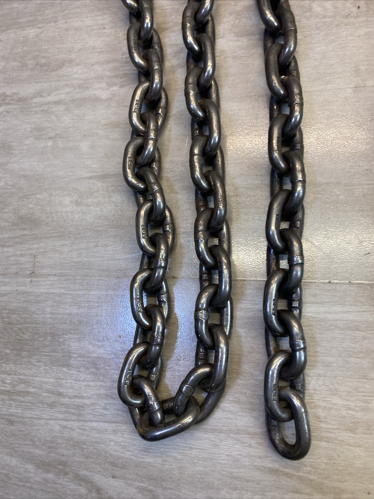 3 CM @ 5 ft Aircraft Chain Binder Links Used Magnetic 301 Stainless 226 BBQ