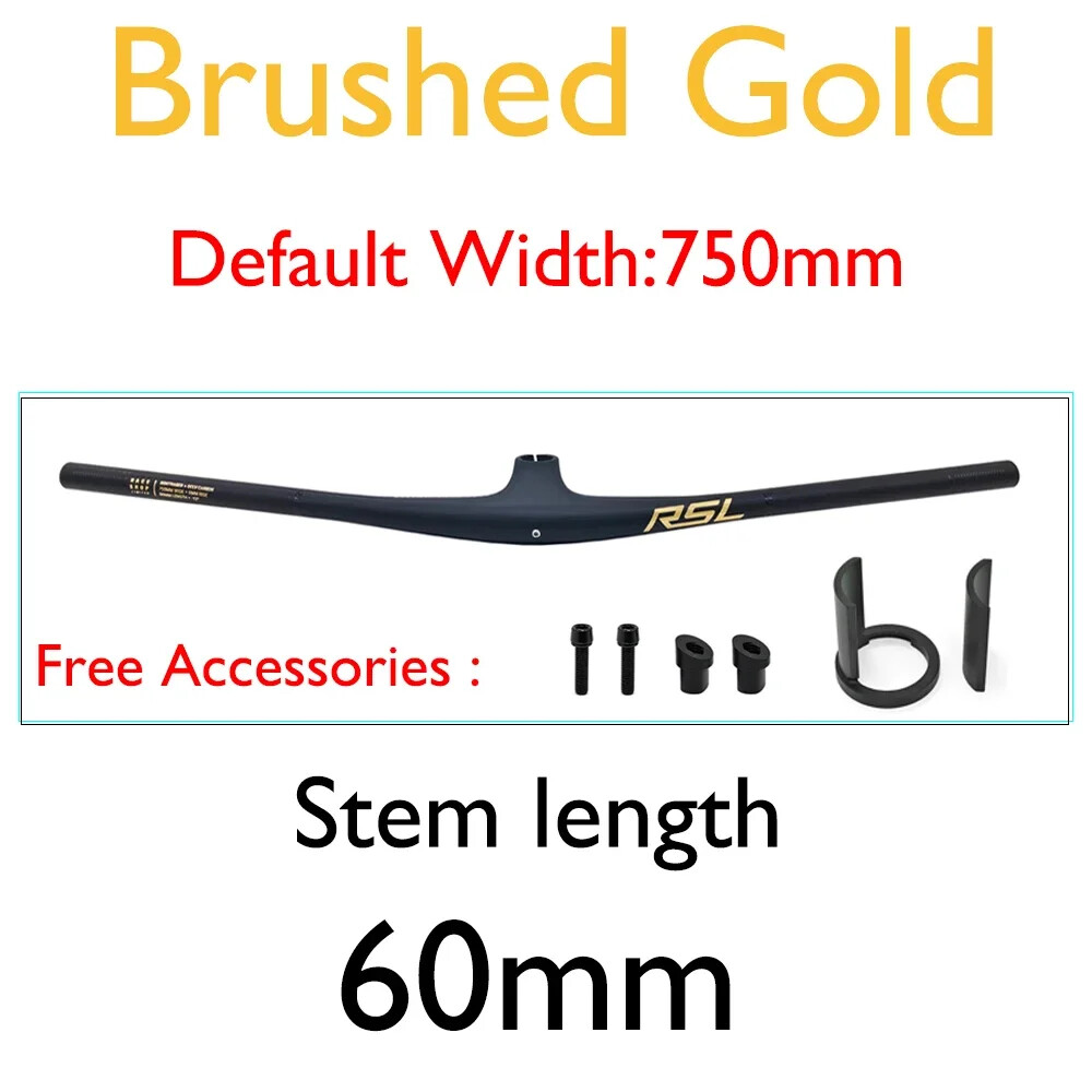 Full Carbon Integrated Handlebar MTB Cockpit 13 Degrees Stem 70/80/90mm * 750mm