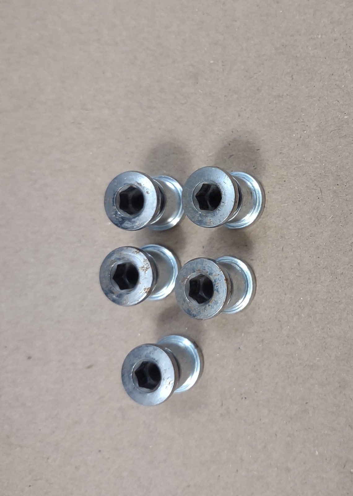 Vintage Bike Chain Ring Bolt Set