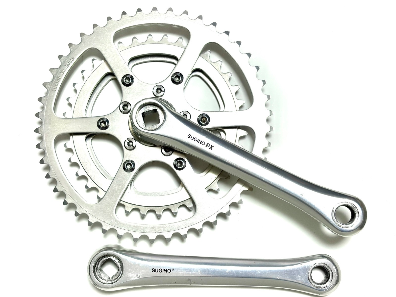 Rare SUGINO PX Triple Crankset 160mm 46/36/30T w/ Box Vintage Touring