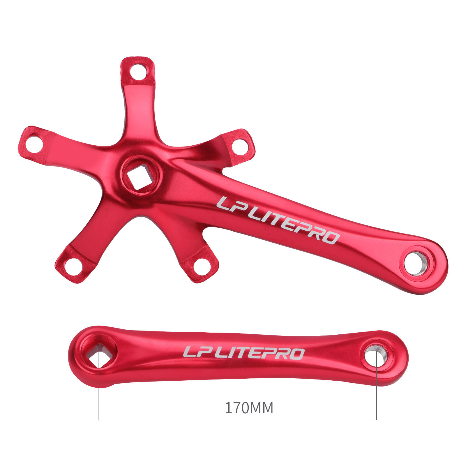 Litepro Bike Crankset Chainring Folding Bike Square Hole Crank Chainring BCD130