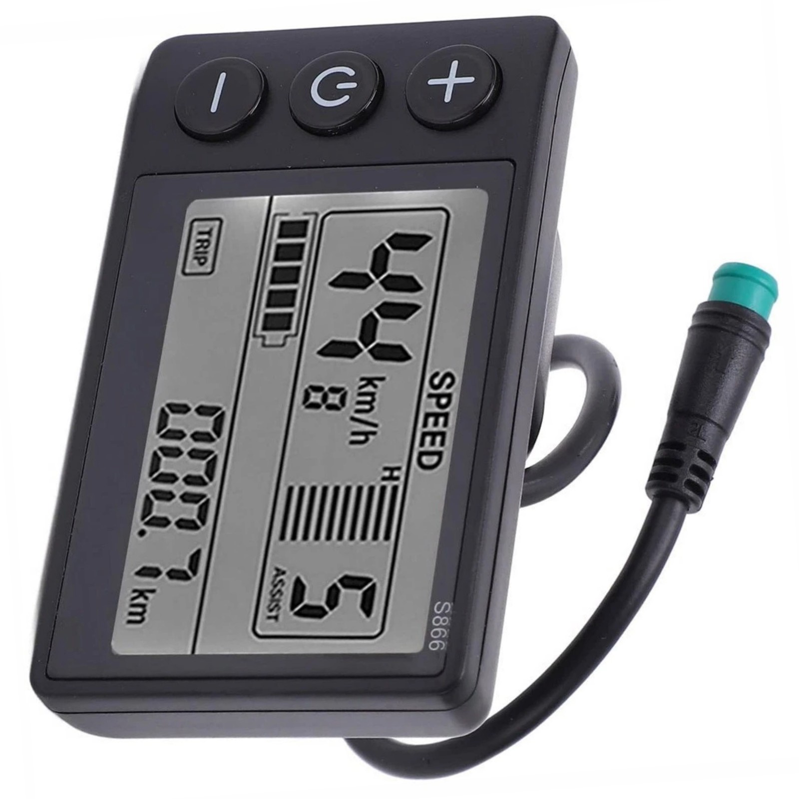 1PCS Universal Black Electric Bike Speedometer LCD Screen for Electric Scooter