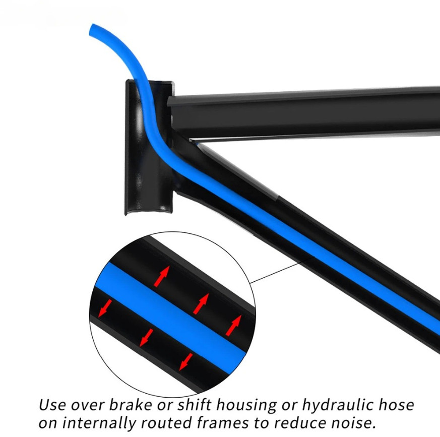 1pcs 1.6M Bike Frame Internal Housing Damper Foam Sleeve Cable Tube Protector