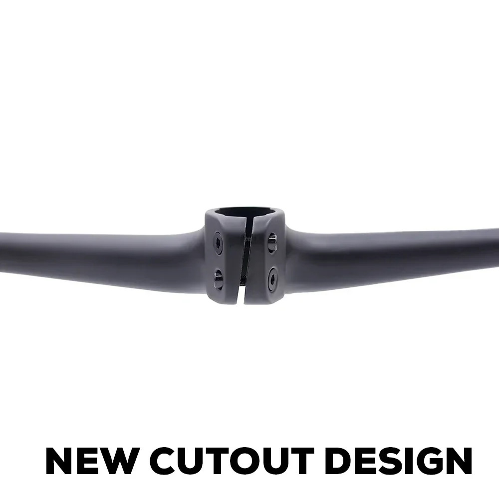 MTB Mountain Bike Integrated Full Carbon Handlebar 13 Degrees Stem 70-90x750mm