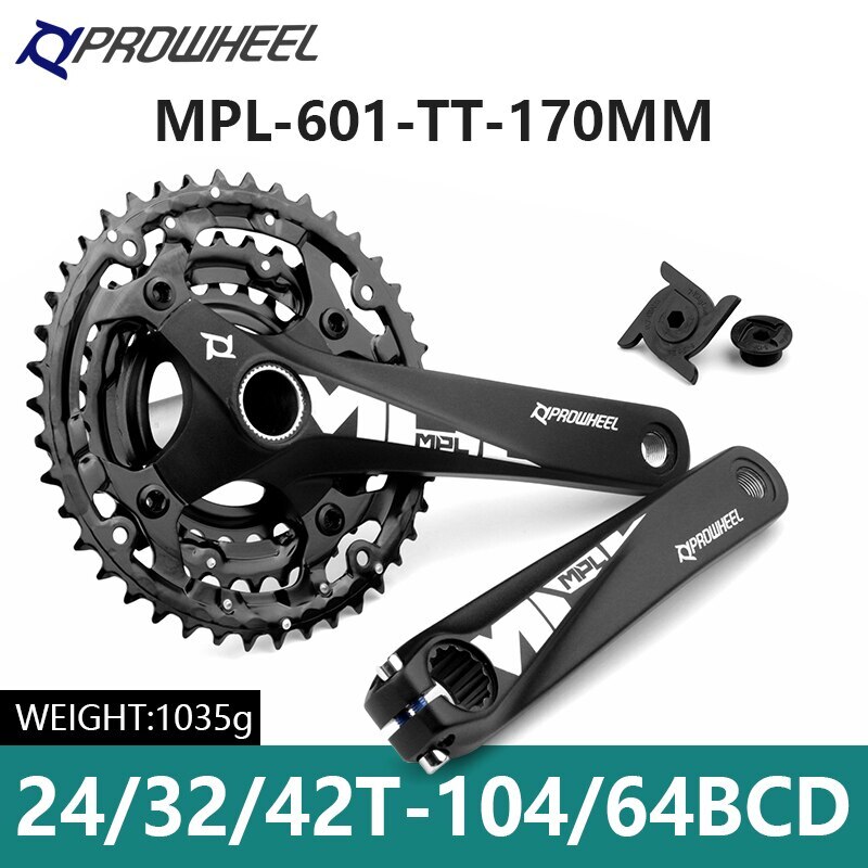 MTB Bicycle Crankset 9S 10S 11S 170MM 24-32-42T Sprocket with Bottom Bracket BB