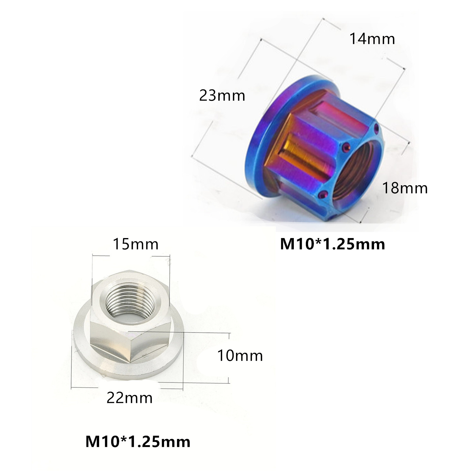 1 Pcs M10 X1.25 X 200mm/240mm/350mm Titanium Alloy Screws Flange Head Cap Bolts