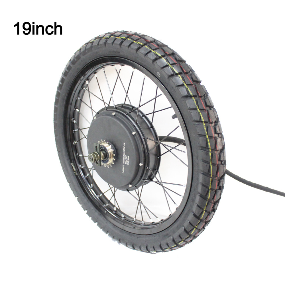 Ebike 48V-72V 3000W-5000W Motorcycle Rim Rear Wheel Only 17» 18» 19″ 21»