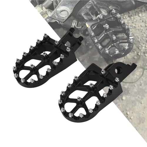 Dirt Bike Foot Pegs CNC Motorcycle Footpegs Rest Pedal Fit for CR125 Black