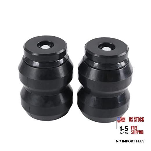 Rear Suspension Rubber Helper Spring Kit Compatible with 2009-2021 Dodge Ram