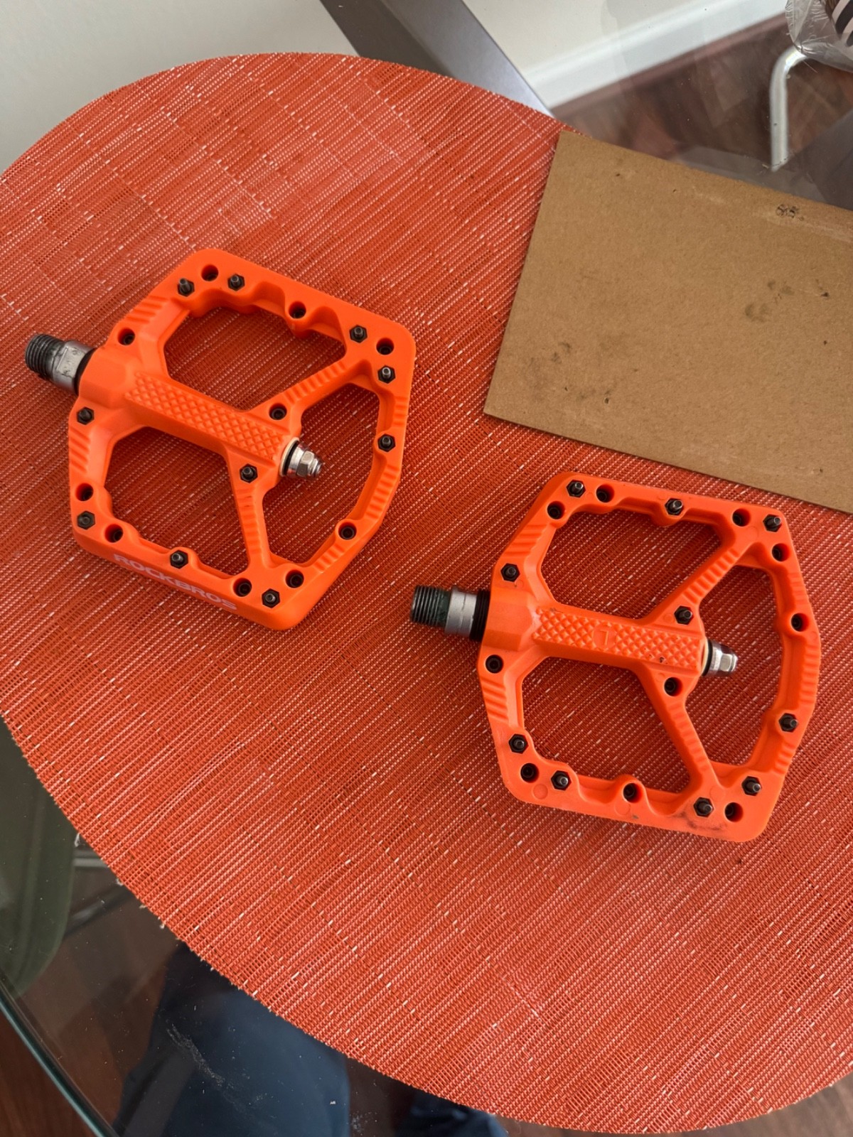 Only Used Once – crankbrothers MTB pedals – Orange