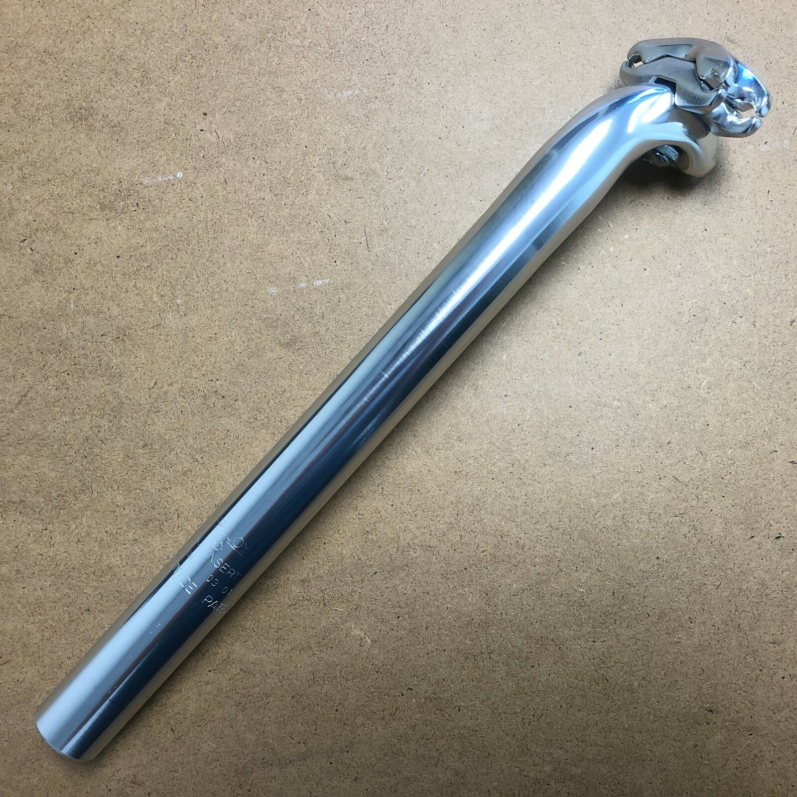 New Kalloy Bicycle Alloy Seat Post 25.4 – 31.6mm Length 400mm No Logo Silver