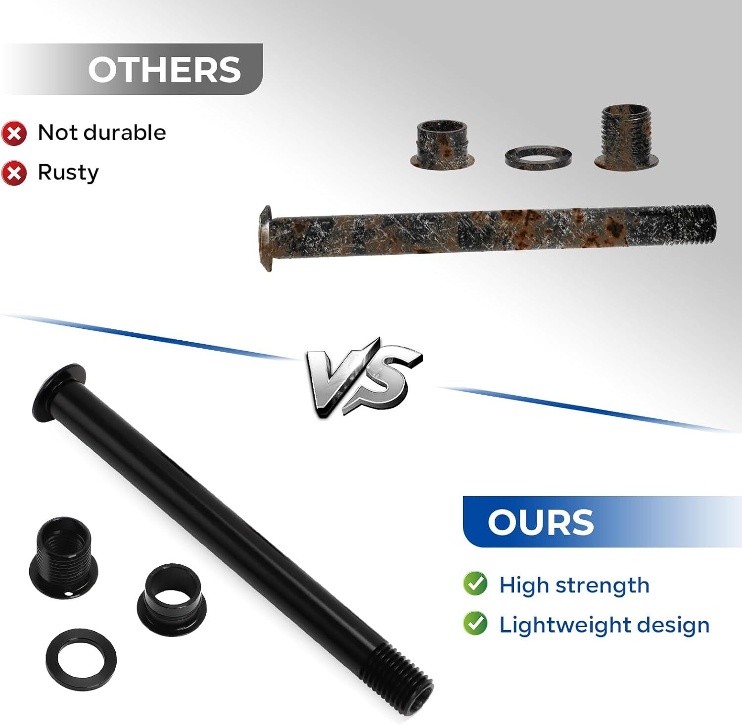 For Most Road Gravel Cyclocross Forks 15mm to 12mm Fork Thru Axle Conversion Kit