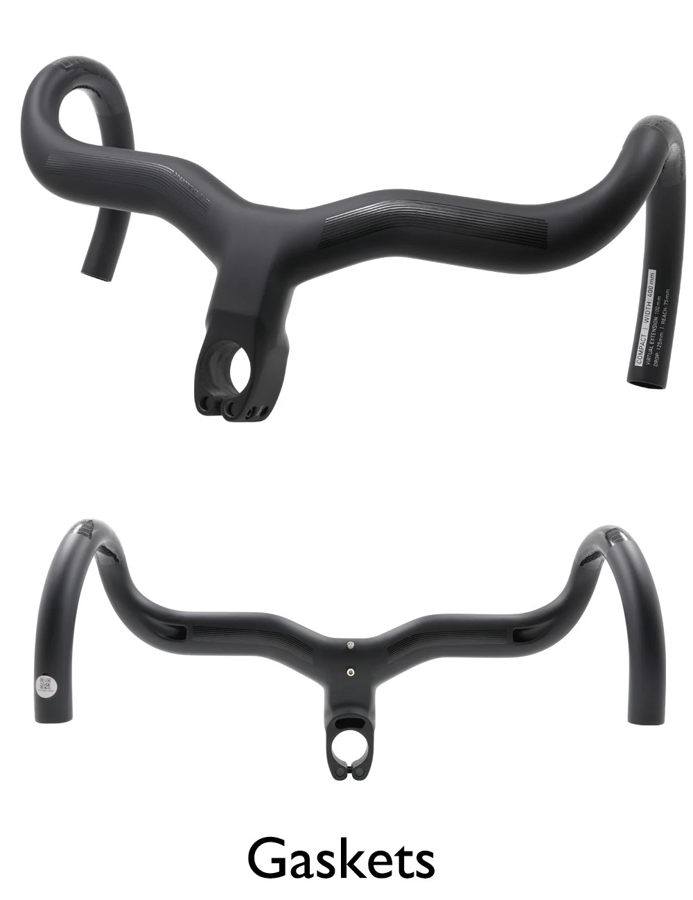 Carbon Fiber Road Bike Drop Bar Short Reach Shallow Bend 380-440mm Width