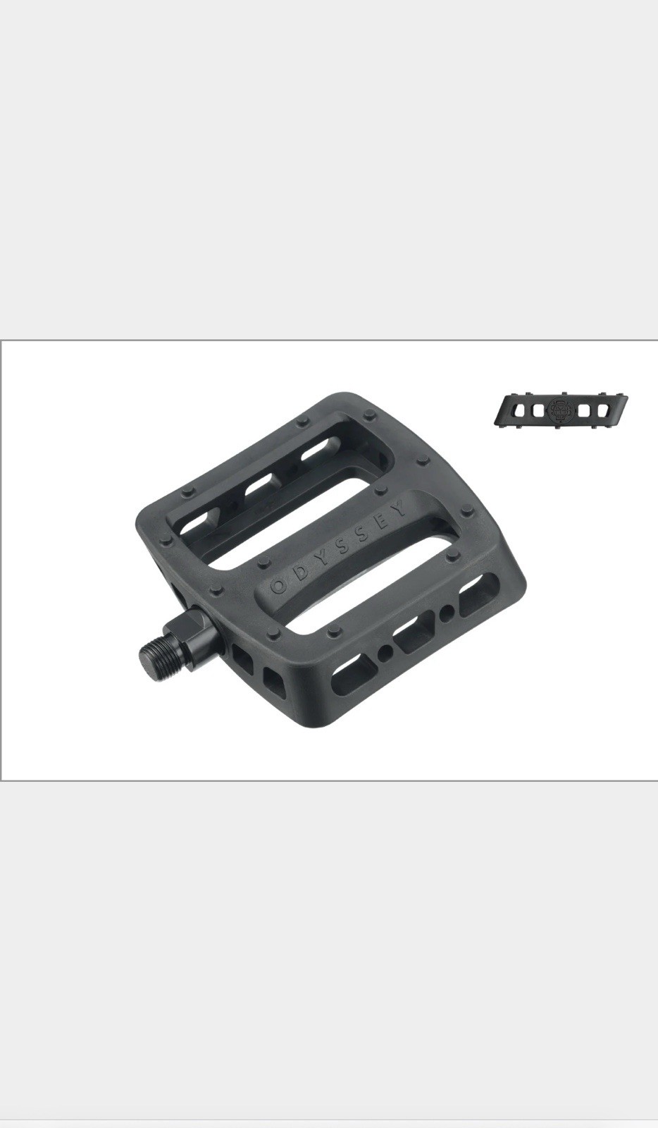 Odyssey Twisted PC Pedals – Platform, Composite/Plastic, 9/16″, Black
