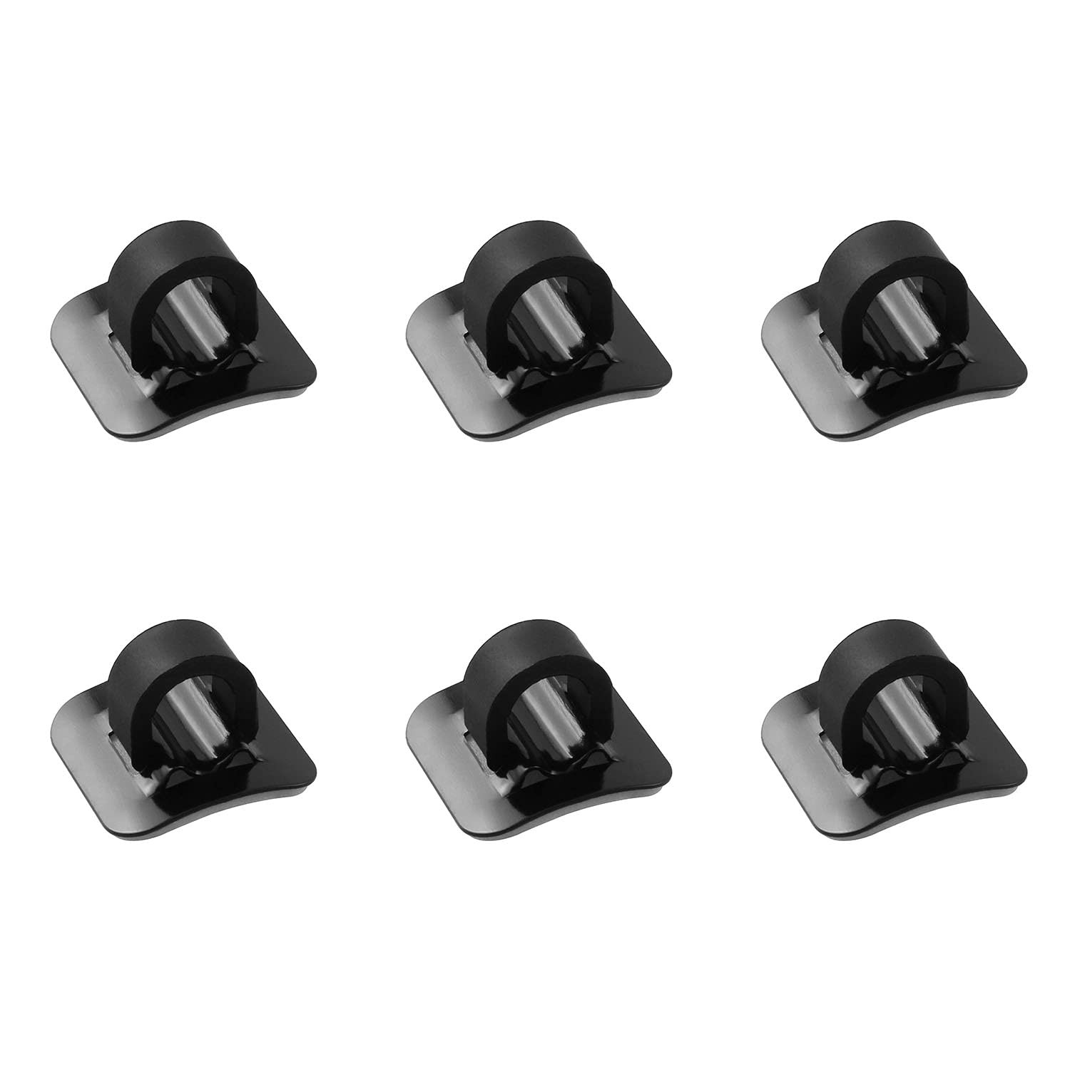 6 Sets Aluminum Alloy Bike Cable Guide Wire Seat Buckle Housing Hose Clip Kit