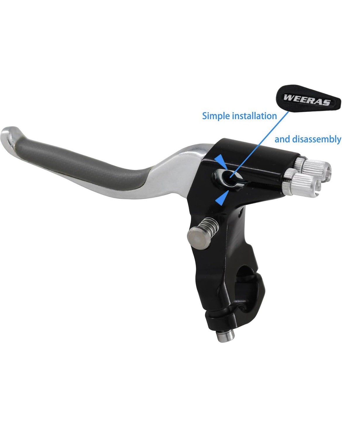 WEERAS Synchronous Brake Lever Black/Chrome Free Shipping