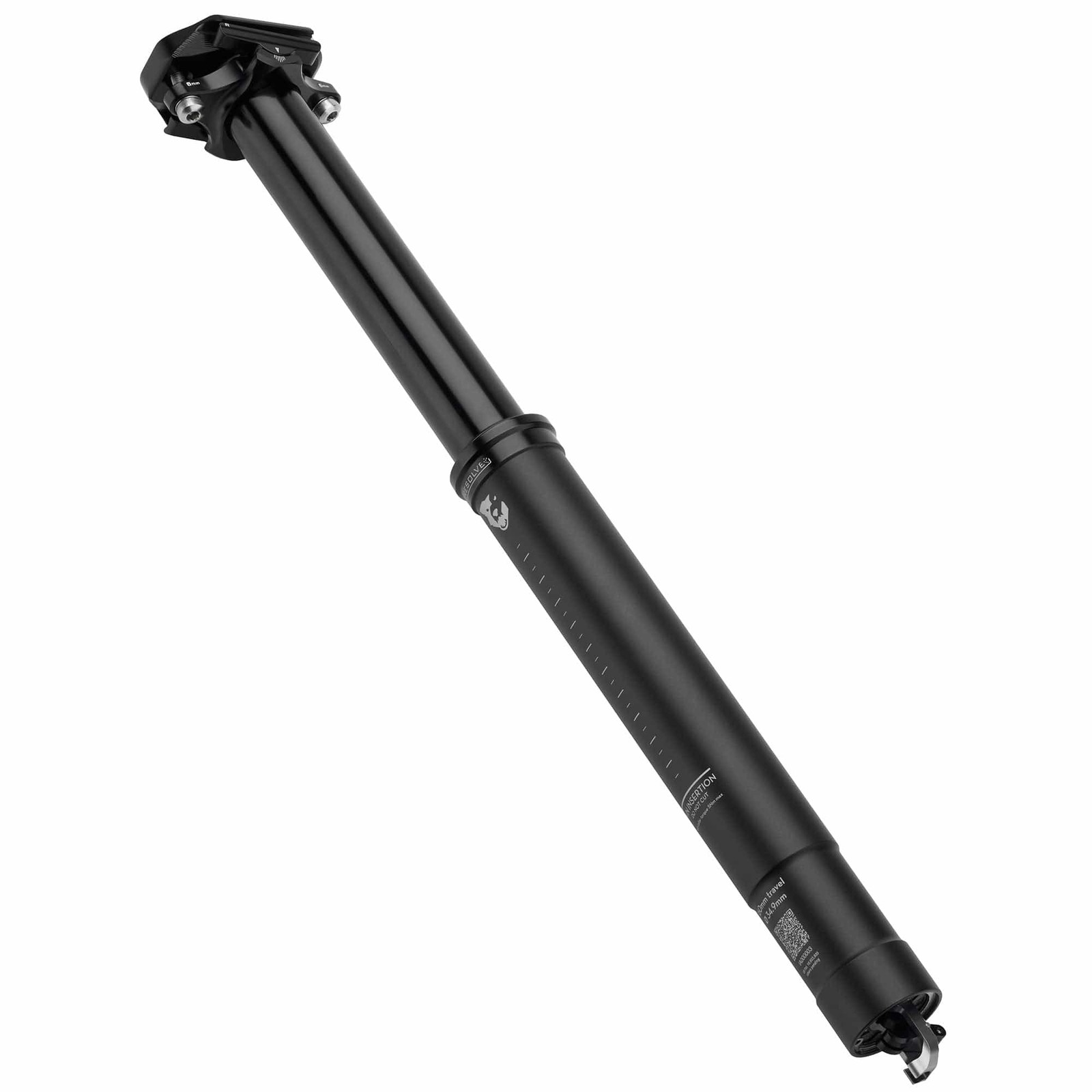 Wolf Tooth Resolve Dropper Seatpost – 31.6, 242mm Travel, Black, Rev 2