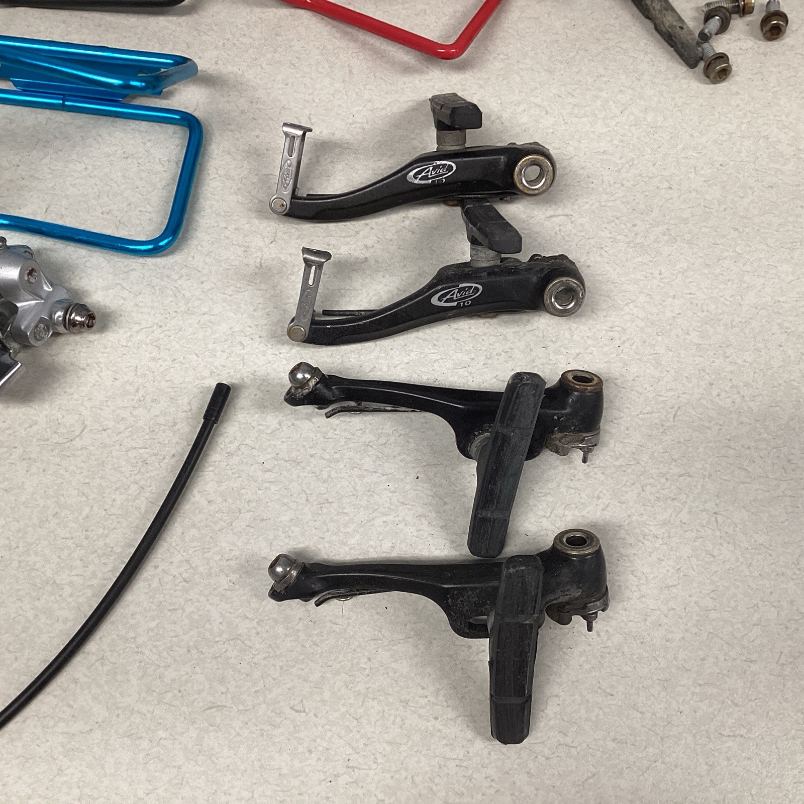 Lot Of Assorted Bicycle Parts – Derailleurs, Brakes, Saddles, Cassette, etc. #1