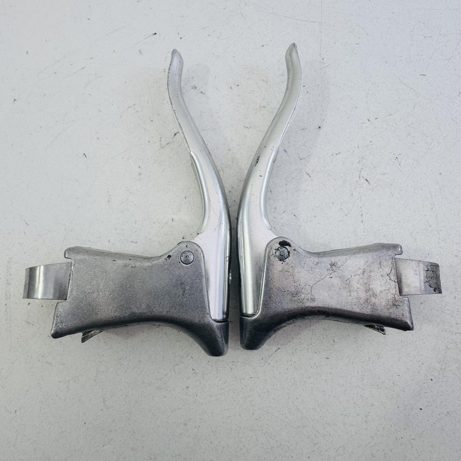 Vintage Gran-Compe Brake Levers Pair 4-Finger Silver Japan Road Bike A81