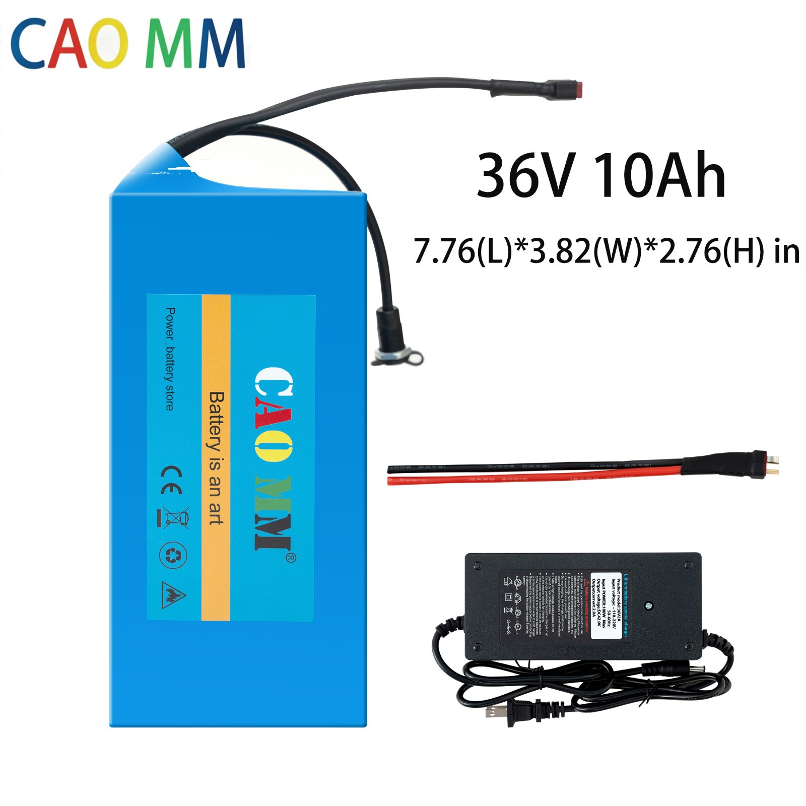 36V 10Ah eBike Lithium Battery 30A BMS For Electric Bicycle 100W-750W Motors