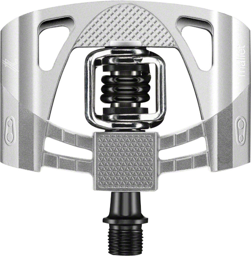 Crank Brothers Mallet 2 Dual Sided Clipless Pedals w/Platform 9/16″ Alloy Silver