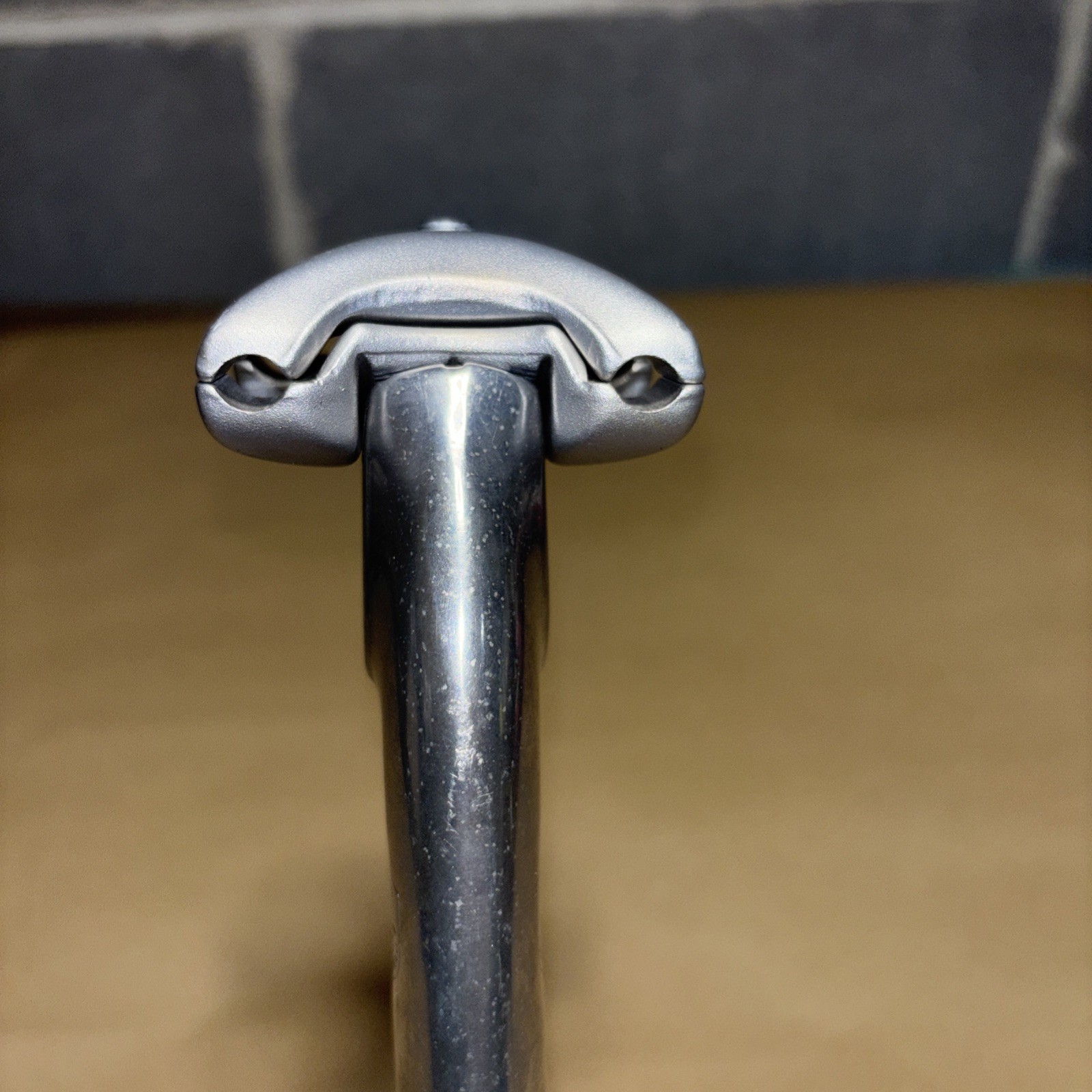 Campagnolo C Record Aero Engraved Crest Logo Seatpost 1980’s 20cm long