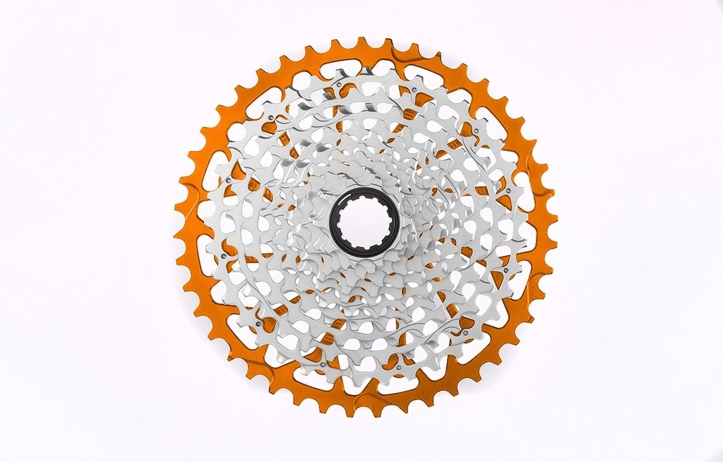 Garbaruk Wide-Range 12-Speed Cassette, SRAM XD/XDR, 10-44T, ORANGE
