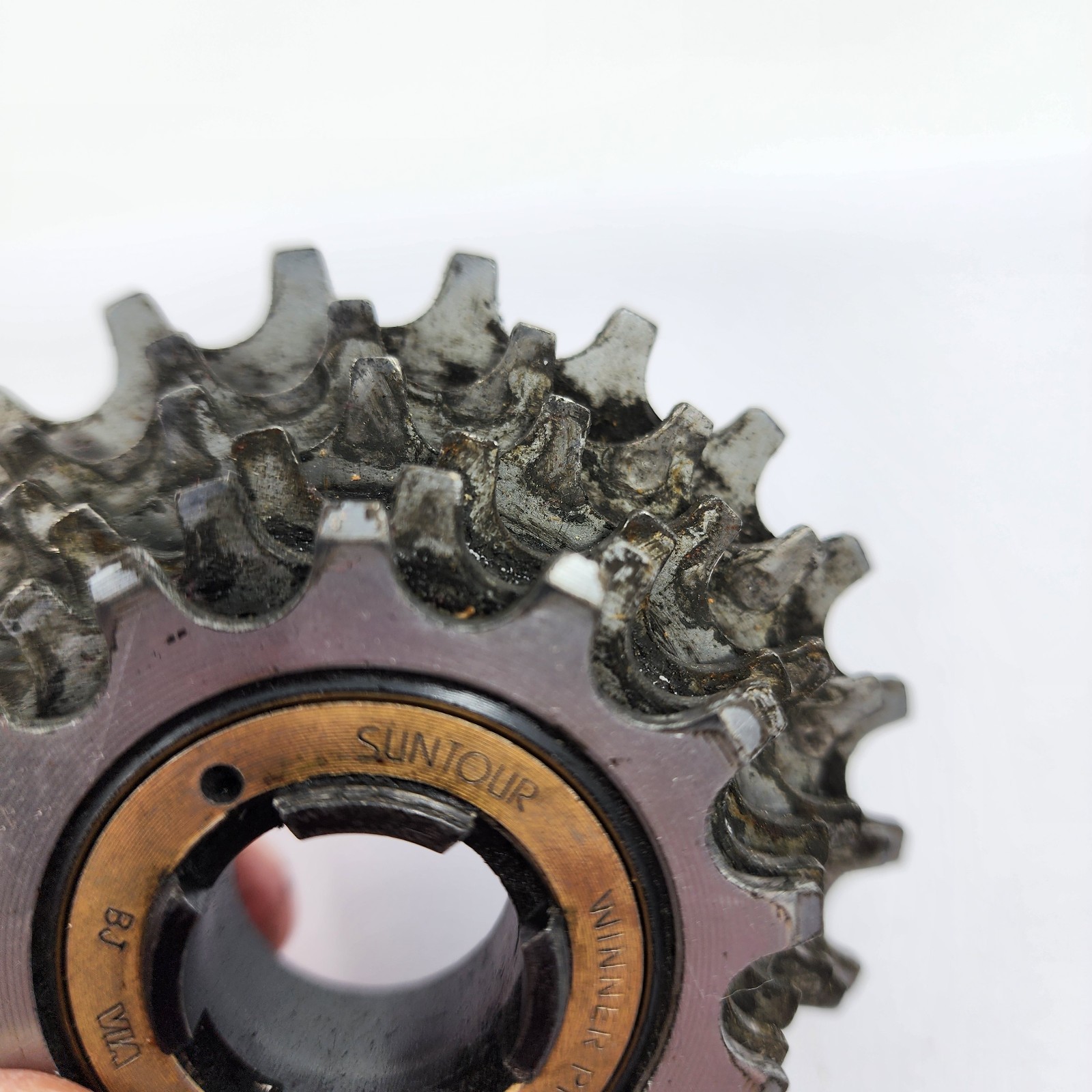 Vintage Suntour Winner Pro 6 Speed Freewheel 13-21T Silver 21t Japan