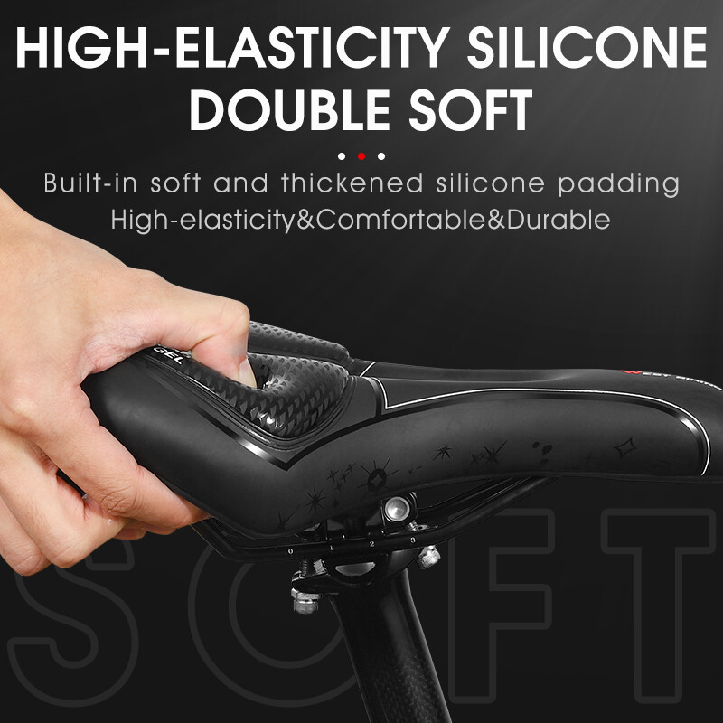 WEST BIKING Soft Comfortable Bicycle Saddle Bike Cycling Cushion Seat Saddle