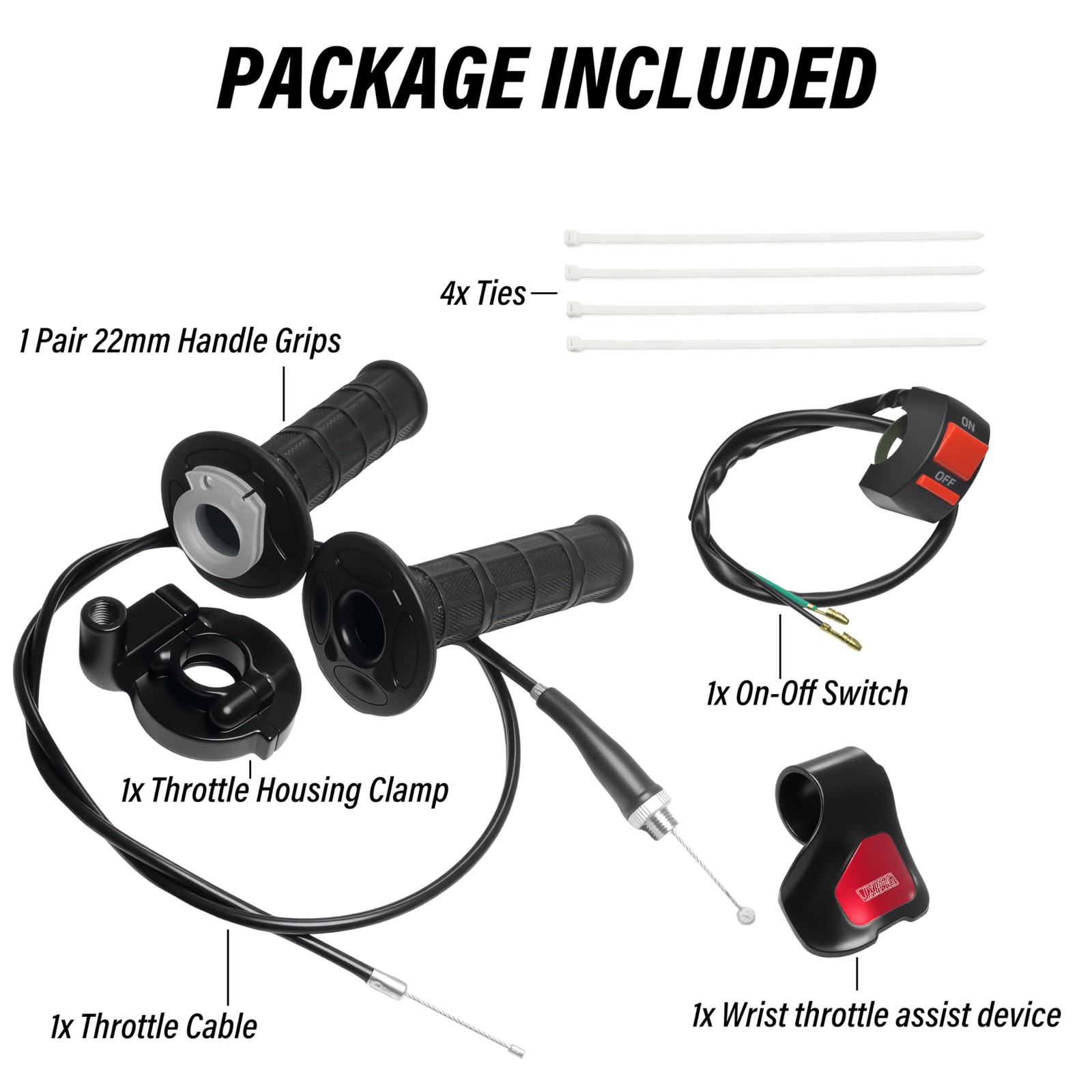 Jxpang Universal Mini Bike Throttle Assemblycable Kit Direct Replacement For
