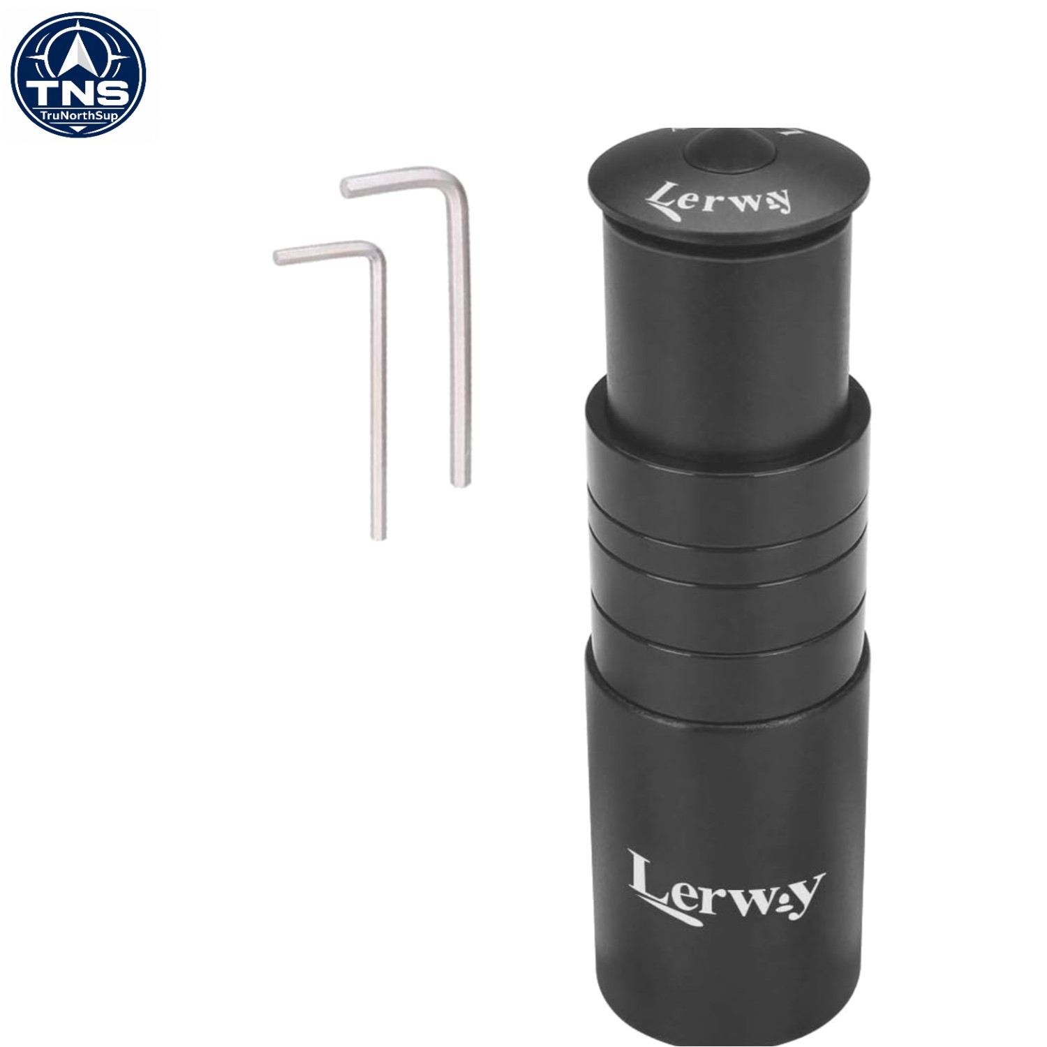 Adjustable Bike Stem Riser Extender in Black – Lightweight Aluminum Design