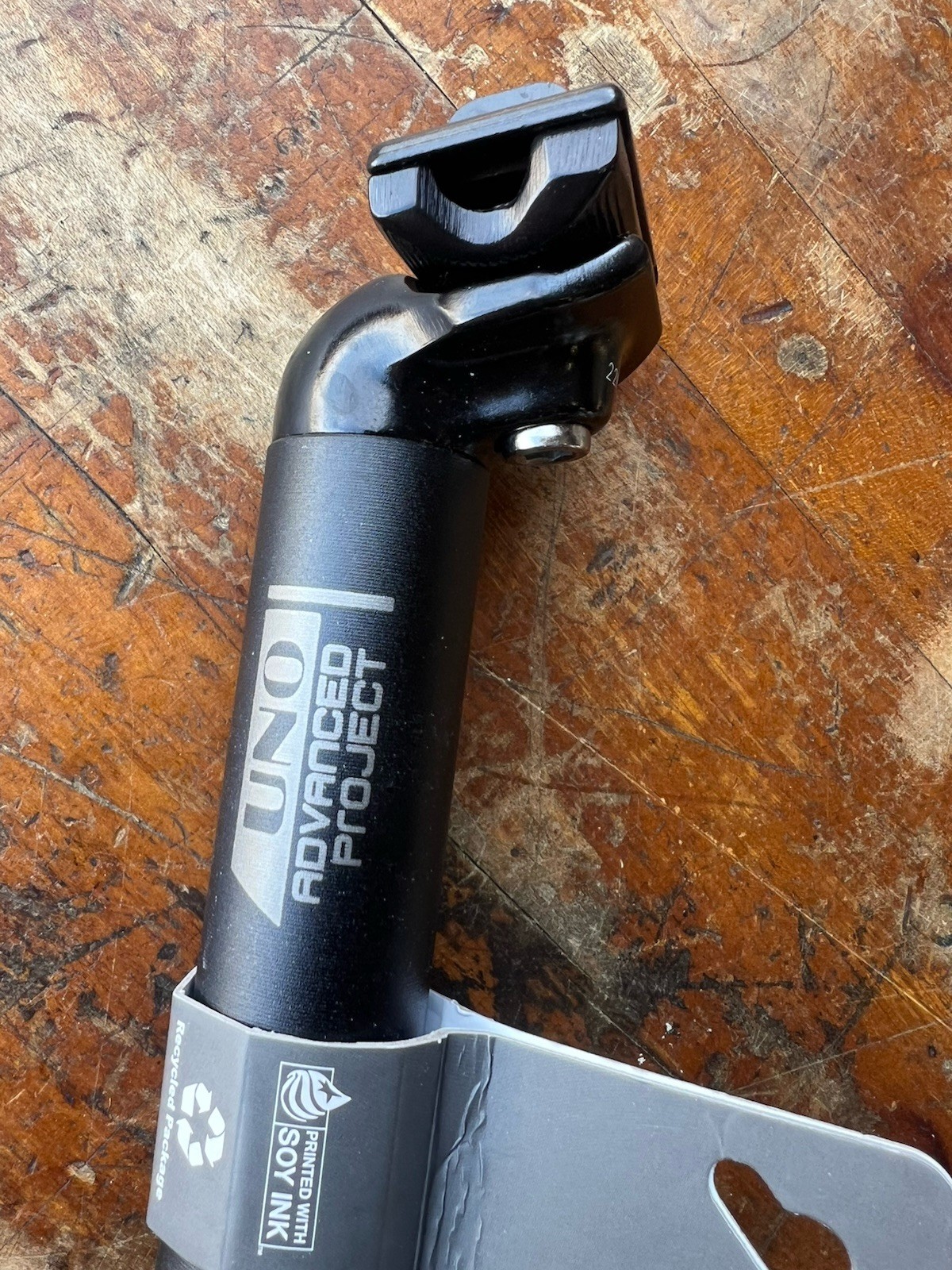 Kalloy UNO Seatpost SP-265 31.6mm x 350mm Sandblast Black Aluminum