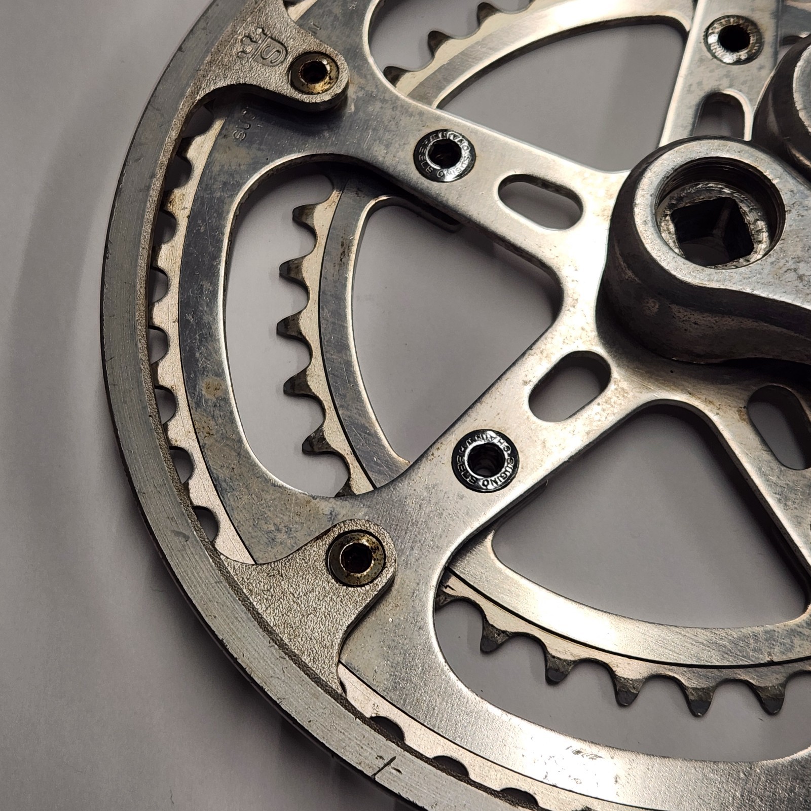 Vintage Sugino Super Maxy Crankset – 52/42 Road Tour Crank 170mm Arms Japan