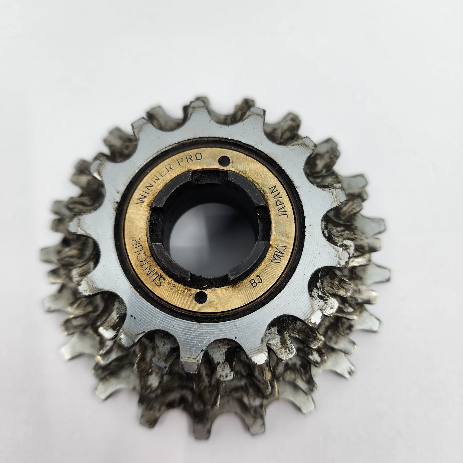 Vintage Suntour Winner Pro 6 Speed Freewheel 13-21T Silver 21t Japan