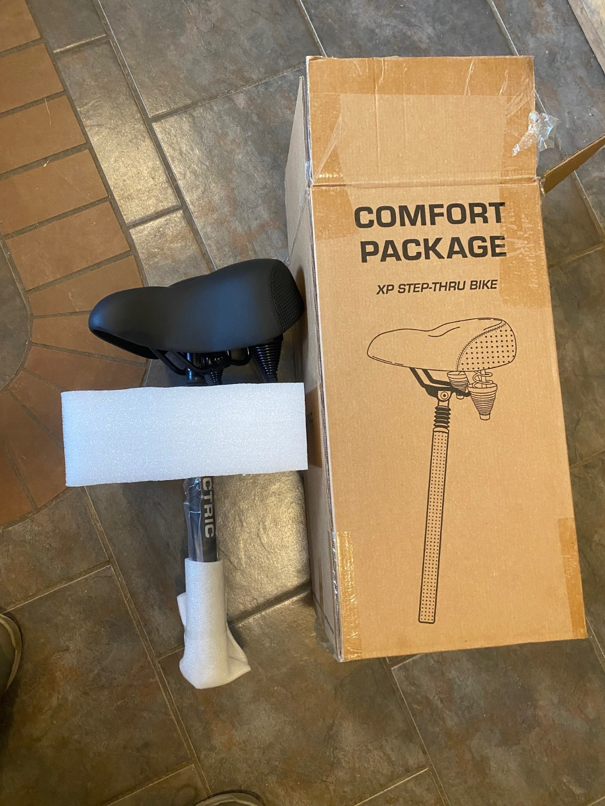 Lectric Step-Thru Comfort Package eBike Seat, never used